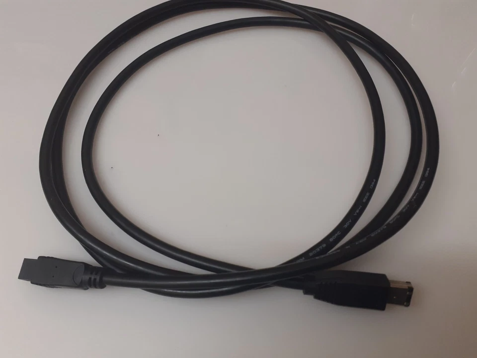 Firewire 800 auf 400 9 Pin auf 4 Pin Kabel IEEE1394B PC Mac DV OUT CAMCORDER 2m - Bild 1 von 4