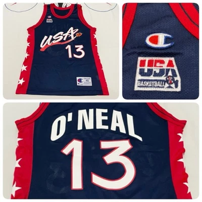 Camiseta deportiva de baloncesto del equipo olímpico de Estados Unidos O’Neal #13 de colección nueva sin etiquetas hecha en Estados Unidos talla 40 Foto 1 de 4