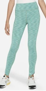 Nike Girls' Kids Dri-FIT High-Rise Training Leggings-FD2847-386-Green-Large - Picture 1 of 6