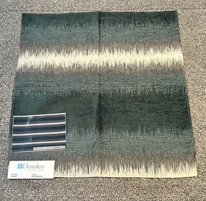 Muestra de tela Duralee 17” x 17,5” DW16355 mezcla ombre rayas estáticas caribeñas - Imagen 1 de 18