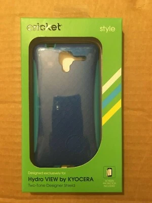 NEW CRICKET KYOCERA HYDRO VIEW Two Tone Designer Shield Screen Protector Case - Image 1 of 4