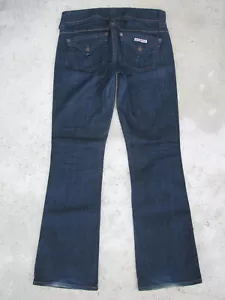 Pantalones de mezclilla Hudson Signature Bootcut con solapa azul oscuro + elásticos Wm talla 27 L30 - se ajustan como talla 29 - Imagen 1 de 10