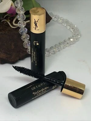 2x YSL Vinilo Alta Costura Rímel - # 1 I'm The Clash (Negro) - Tamaño de Viaje - Nuevo Foto 1 de 4