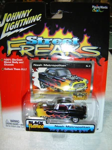 Johnny Lightning Street Freaks Black With Flames NASH METROPOLITAN #6 1:64 - Bild 1 von 2