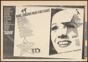 STAR! - Original 1968 Trade AD / poster__ Julie Andrews _ Gertrude Lawrence - Picture 1 of 2