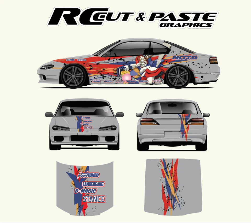 1/10 and 1/24 Scale RC Drift Livery - Gundam - Image 1 of 2