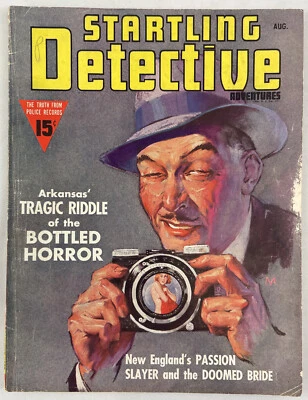 Startling Detective Adventures, August 1938 , Vintage True Crime Stories, Pulp - Image 1 of 4