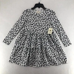 Tucker+Tate Dress Girls' Size 6 Black/White Long Sleeves Ruffled Tier Print - Picture 1 of 9