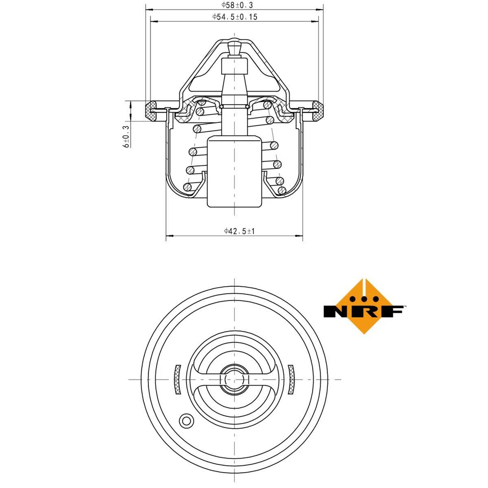 Termostato Refrigerante 82°C Per Nissan Micra IV NV200 Evalia Renault - Immagine 1 di 1