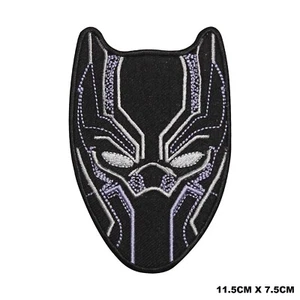Black Panther Superheld Film Logo bestickt Aufnäher Aufbügeln/Nähen Patch Charge - Bild 1 von 1