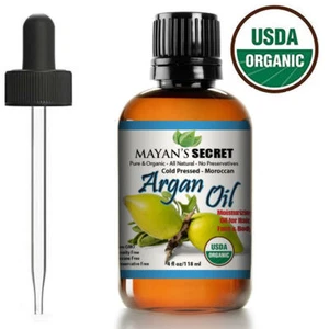 Pure Organic Argan Oil for Hair Growth Skin Face USDA Organic 4oz - Picture 1 of 4