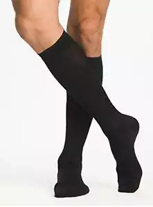 SIGVARIS Men’s All Season Merino Wool Socks 15-20mmHg (Black) Size A - Picture 1 of 3