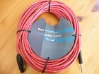 LyxPro LCP QUAD Microphone Cable XLR Female to 1/4 TRS red 100ft LCP23-100R 