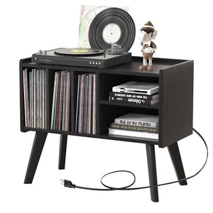Forevich Record Player Stand Table with Vinyl Storage Holder Large Turntable ... - Picture 1 of 9