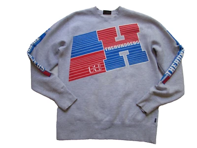 Pulôver gráfico The Hundreds urze cinza gola redonda tamanho grande - Imagem 1 de 4