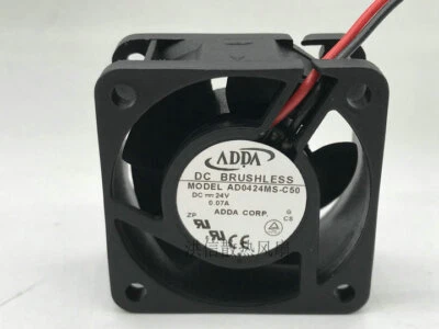 ADDA 4020 AD0424MS-C50 24V 0.07A 4CM 2-wire inverter cooling fan - Image 1 of 3