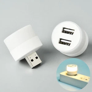 USB Plug Lamp USB Small Power Charging Reading Light Mobile LED Eye Protection - Picture 1 of 13