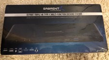 New listing
Sabrent 10 Port Triple 4K Type C Multi Function Docking Station Ds-T4Kd