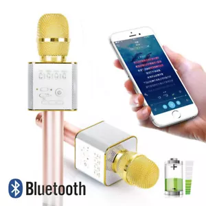 Wireless Karaoke Bluetooth Handheld Microphone Speaker KTV Player Mic Party USA - Picture 1 of 10