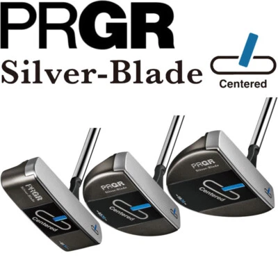 Yokohama PRGR Golf Japan 2023 Silber Klinge Mitte Putter Offset Zentrum Schaft - Bild 1 von 4