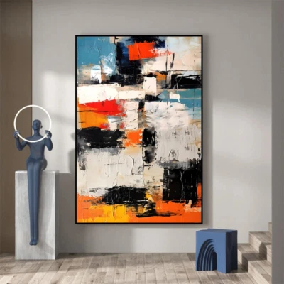 Modern Living Room Graffiti Poster Luxury Abstract Painting Home Wall Decoration - Image 1 of 4