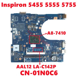 For Dell 15 5555 5755 with A8-7410 CPU Motherboard AAL12 LA-C142P CN-01N0C6 Test - Picture 1 of 8
