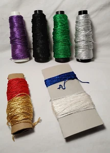 Lot of 8 colors Gold Rush Decorative Thread - Picture 1 of 4