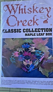 Whiskey Creek Maple Leaf Box kit collezione classica punto croce 1999 - Foto 1 di 3