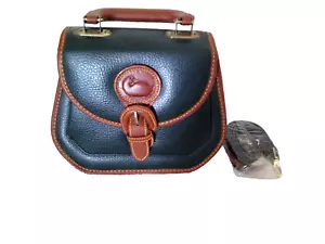Dooney & Bourke All Weather Leather Hand Bag With Shoulder Strap Dark Green - Picture 1 of 8