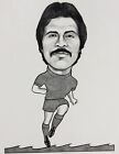 Original John Collins Drawing; Franco Causio, Italian footballer, 1978 World Cup