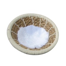 Handwoven Rope Bird Nest House Parrot Hatching Natural Pet Grass Cave