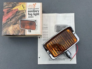 VINTAGE NOS 12V SEARS QUARTZ HALOGEN AMBER AUXILIARY FOG LIGHT 5711 – TESTED ! - Picture 1 of 15