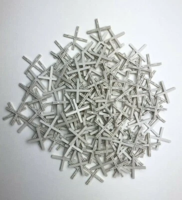Tile Spacers 3mm Long Wall Floor, Cross , Bathroom Kitchen Gaps Grouting Tiling - Image 1 of 2
