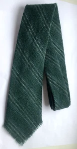 Cravatta collo uomo Lochcarron Shetland 100% lana nuova made in Scotland stile righe - Foto 1 di 4