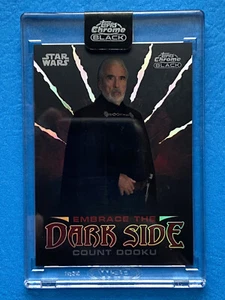 2024 Topps Star Wars Chrome Embrace the Dark Side Count Dooku #ED-9 - Picture 1 of 2