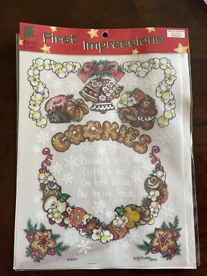 Provo Craft First Impressions “Christmas Cookies” Holiday Rub-On Transfers NOS - Image 1 of 2