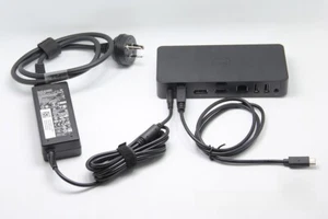 DELL ULTRA HD 4K SUPERSPEED DOCKING STATION USB 3.0 D3100 - Picture 1 of 3