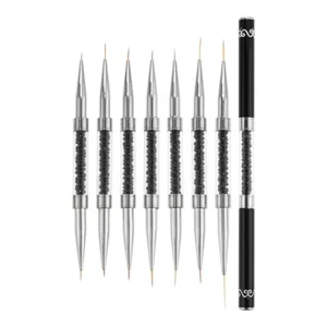 Nail Line Brush Metallic Nail Art Pens Black Color Nail Tools For Fine Drawing - Picture 1 of 15
