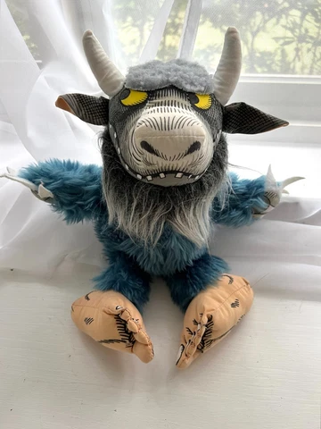 1980 Maurice Sendak Where the Wild Things Are Stuffed 12" Plush Bernard Vintage Cover