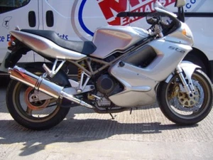 Escape de motocicleta Ducati ST2 1996-2003 acero inoxidable rendimiento legal para carreras/carreteras  - Imagen 1 de 20
