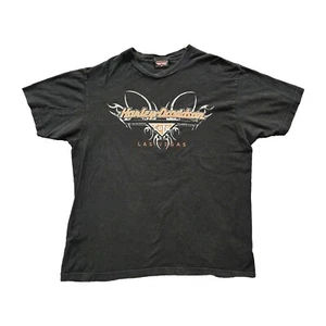 Harley-Davidson Cafe Las Vegas Black Short Sleeve T-shirt Men's Size Large - Picture 1 of 7