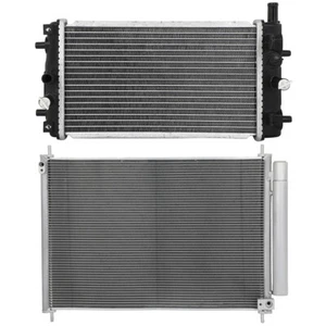 Kit de refrigeración de radiador y condensador de aire acondicionado de aluminio para Honda Accord l4 2014 2015 2017 - Imagen 1 de 15
