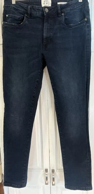 Ben Sherman Skinny Fit Jeans Men’s 33x32 Straight Leg Blue Denim - Image 1 of 3