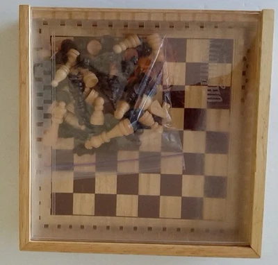 Ajedrez y damas de madera OAKMONT 2002 Cardinal Collection en caja de madera Foto 1 de 4