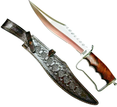 Cubiertos de impacto hechos a medida cuchillo de hoja de punta de lanza 20" daga cuchillos hechos a mano Foto 1 de 4