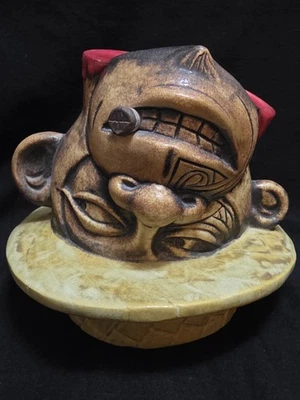 Taza Tiki Caliente 6 Monkey Tiki de Doug Horne Eekum Bookum 2014 102/200 Foto 1 de 4