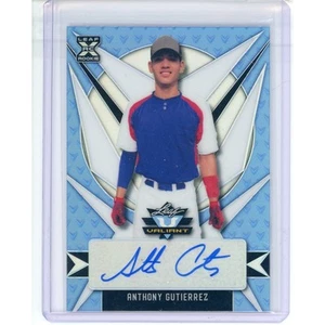 2021 Leaf Valiant Anthony Gutierrez Blue Auto Rc Texas Rangers /35 - Picture 1 of 2