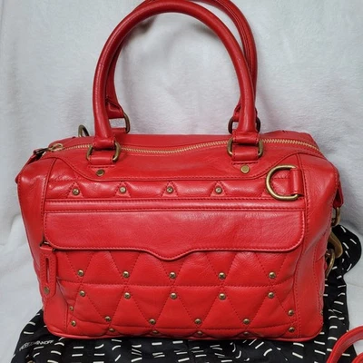 Rebecca Minkoff MAB мини кожаная сумка Дамская сумка выстеганная $495 Рекомендуемая розничная цена производителя дизайнер - Изображение 1 из 4