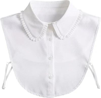 Blusa Cuello Falso Desmontable Cuello Dickey Media Camisa Peter Pan Imitación Falso Col Foto 1 de 4