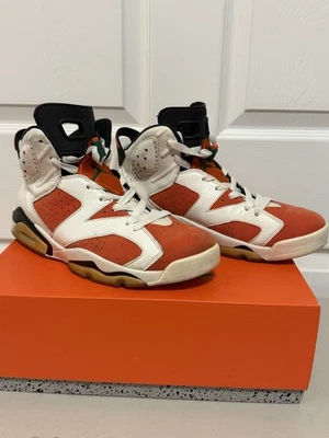Nike Air Jordan 6 Retro Gatorade Hombre Tenis Talla 12 Blanco/Naranja 384664-145 Foto 1 de 4